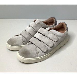 Frye Ivy Strap Low Sneakers in Milkshake Metallic Suede Womens Size 7.5
